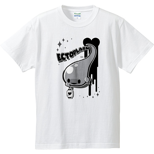 【Ectoくん】Tシャツ（白）【モノクロ】