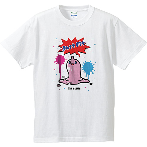 【JustFitくん】Tシャツ（白）【ピンク】